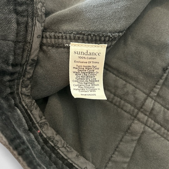 Sundance Women’s Gray
Corduroy Velvet Cargo 
Pants Utility Y2K RARE. Size 6 - Picture 6 of 8